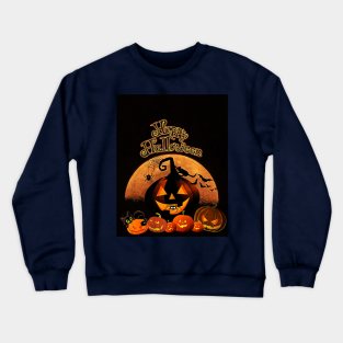 Happy Halloween Pumpkins Gang Crewneck Sweatshirt